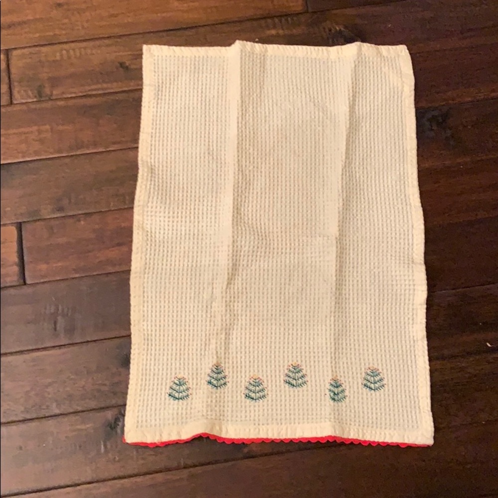 Vintage TAG Christmas kitchen towel